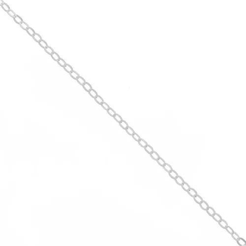 Chaîne maille forçat limée 2.3 mm en Argent 925 x1m