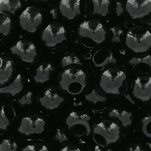 Perles rondes en bois 4 mm Noir x165