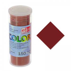 Poudre de sur-glaçure Efcolor Rouge sombre x10ml