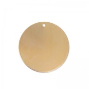 Pendentif rond bombé 29 mm en cuivre x1|raw }}