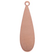 Pendentif goutte 31x9 mm en cuivre x1|raw }}