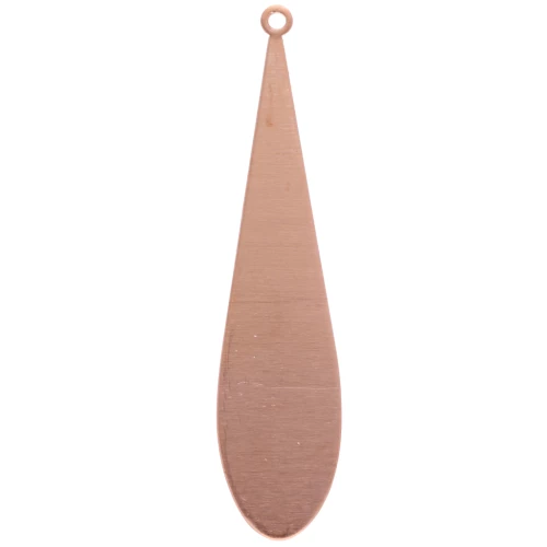 Pendentif goutte 54x12 mm en cuivre x1