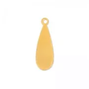 Breloque goutte 21x7 mm en cuivre x1