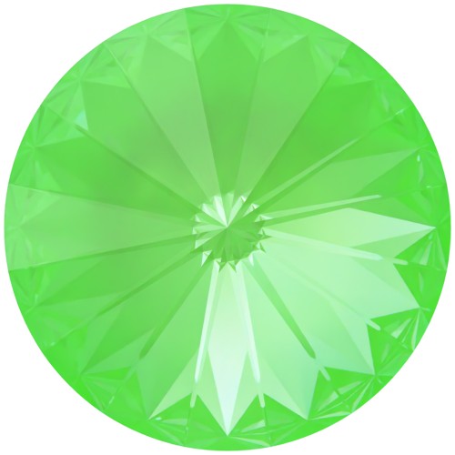 Cabochon Swarovski 1122 Rivoli 14 mm - Crystal Electric Green Ignite x1