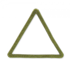 Intercalaires triangles 13 mm bronze x15