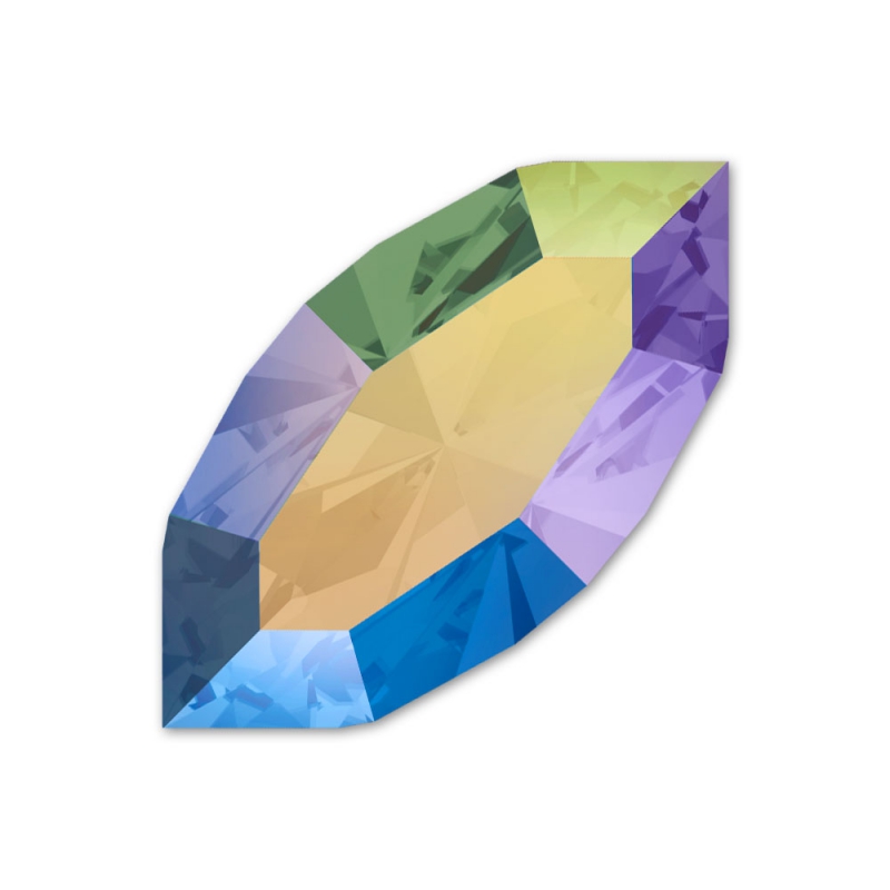 Navette Swarovski 4228 10x5 mm Crystal Paradise Shine - Perles & Co
