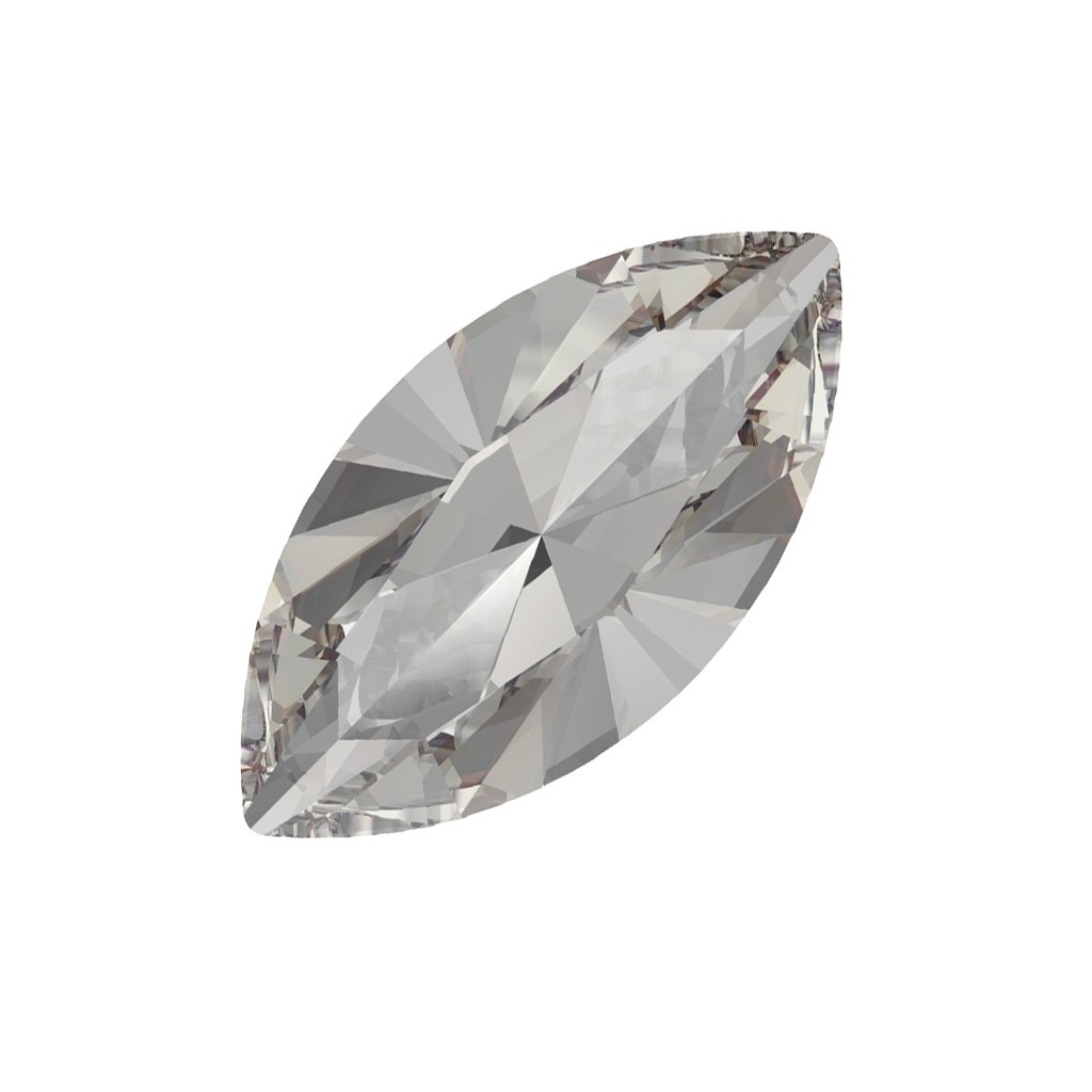 Navette Swarovski 4228 15x7 mm Crystal Ignite x1 - Perles & Co