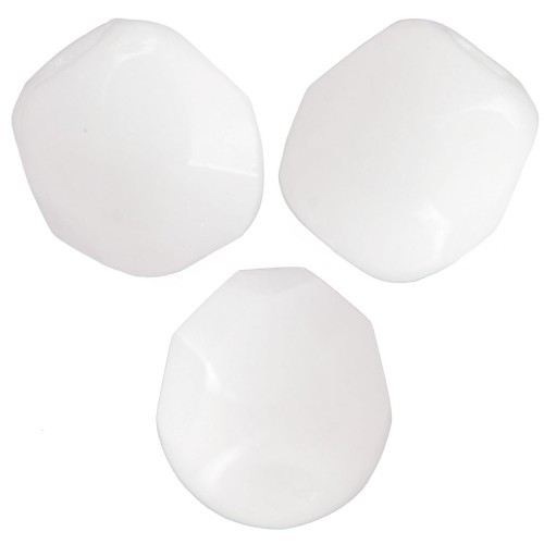 Facettes 5 mm Opaque White x50