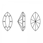 Navettes Swarovski 4228 6x3 mm - Dark Rose x4