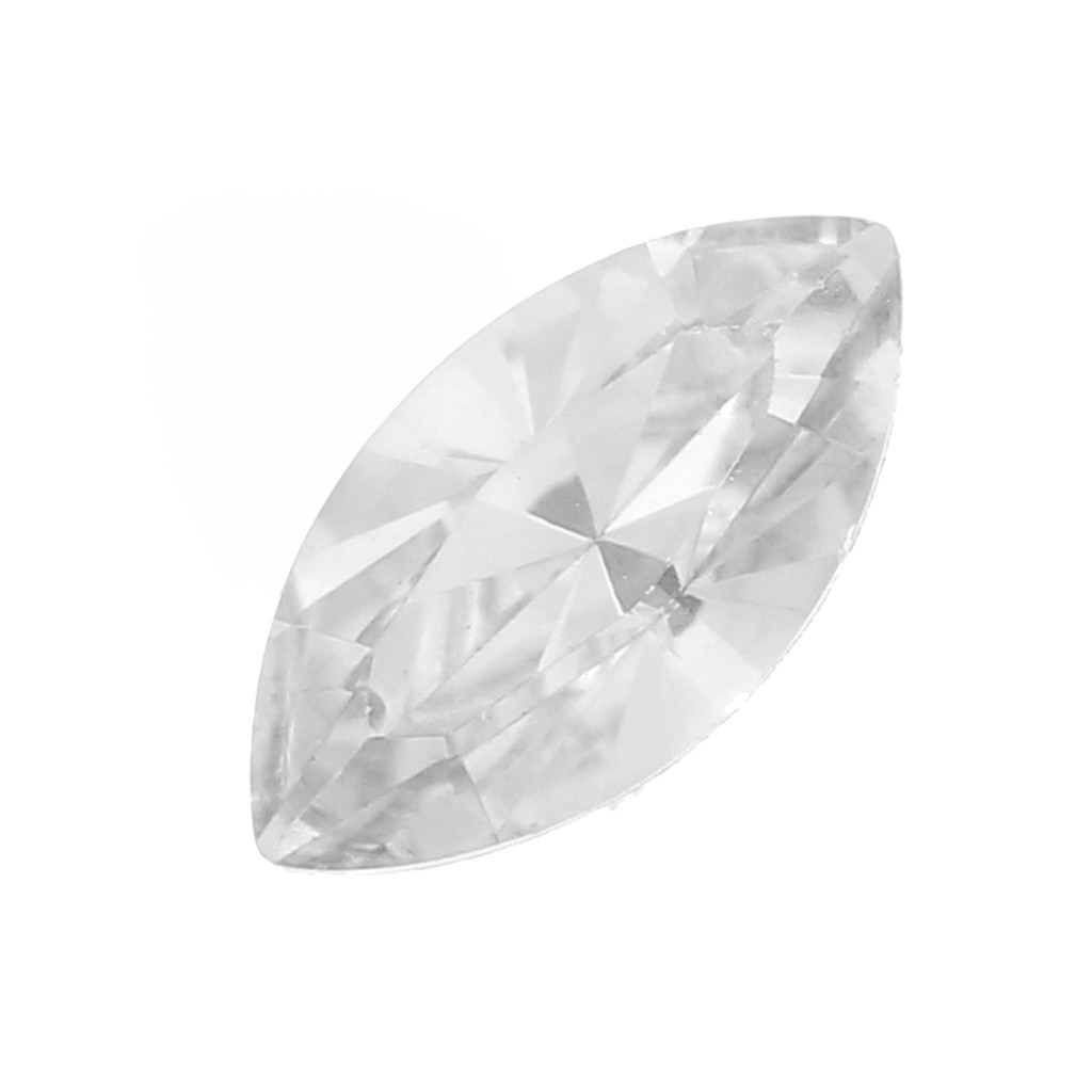 Navettes Swarovski 4228 6x3 mm Crystal Diamond Touch Light x4 - Perles & Co