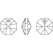 Octogone Swarovski 6401  8 mm un trou Crystal AB x1