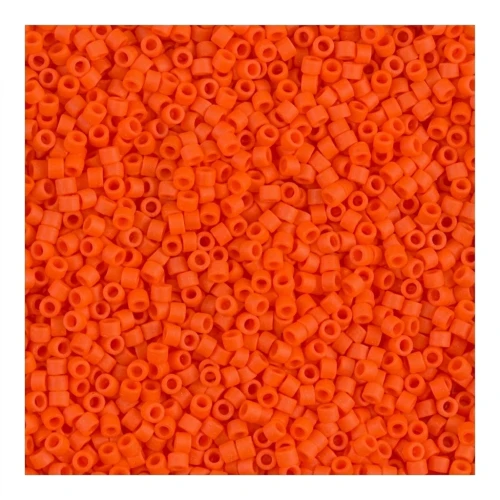 Miyuki Delica 11/0 DB0752 - Mat Opaque Orange x 8g