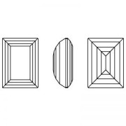 Cabochon Swarovski 4527 8x6 mm - Reinvented Dark Sapphire x1