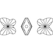 Papillon Swarovski 5754 6.3 mm Aquamarine x1
