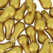 Bulb Beads 5x10 mm Brass Metallic Mat x25|raw }}