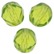 Facettes 8 mm Olivine  x20