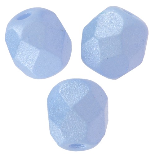 Facettes 4 mm Alabaster Pastel Blue x50