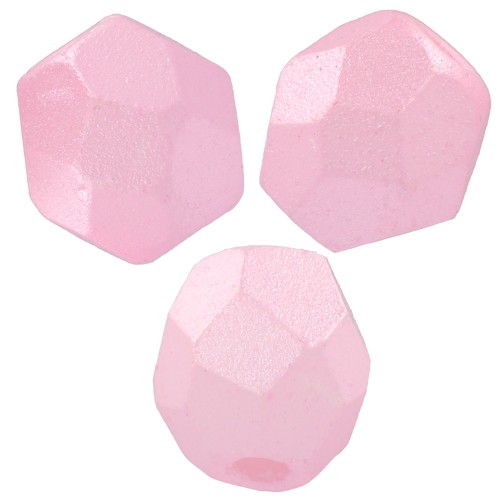 Facettes 4 mm Alabaster Pastel Rose x50