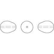 Perles poires nacrées Swarovski 5821 11x8 mm Dark Purple Pearl x5