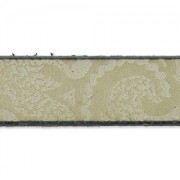 Lacet cuir motif Paisley 10 mm Greige x50cm|raw }}