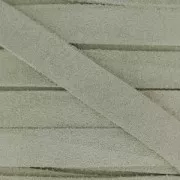 Lacet cuir façon daim 10 mm Greige x50cm