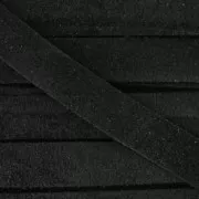 Lacet cuir façon daim 10 mm Noir x50cm