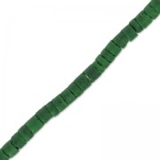 Perles rondelles Heishi Coco 5 mm Vert x39 cm