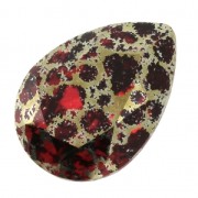 Cabochon Swarovski 4320 14x10 mm Scarlet Gold Patina x1