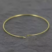 Créoles à décorer 25 mm - Placage Argent fin x2