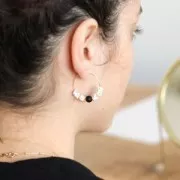 Créoles à décorer 25 mm - Doré à l'or fin x2