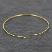 Créoles à décorer 30 mm - rhodié x2