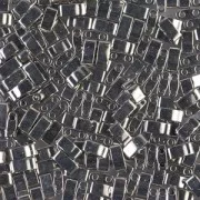 Miyuki Half Tila Beads 5x2.3x1.9 mm HTL-194 - Palladium Plated x5g