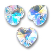 Coeurs Swarovski 6228 10,3x10 mm Crystal AB  x6