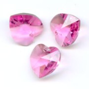 Coeurs Swarovski 6228 10,3x10 mm Rose  x6|raw }}