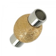 Fermoir diamanté aimanté pour cordon 6 mm en Acier inoxydable /doré rose x1|raw }}