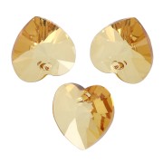 Coeurs Swarovski 6228 10.3x10 mm - Golden Topaz x6|raw }}