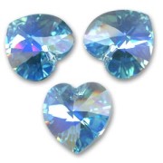 Coeur Swarovski 6228 14,4x14 mm Aquamarine AB x1