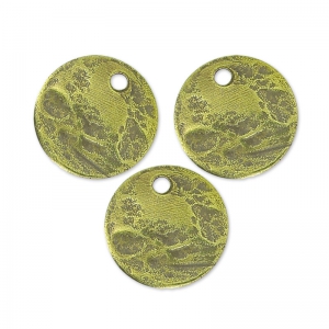 Sequins froissés 10 mm bronze x6