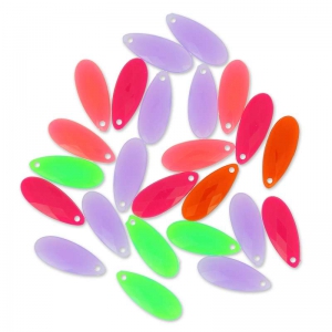 Assortiment de poires facettées 20x8 mm Multicolore x25