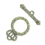Fermoir T couronne 23 mm bronze x1