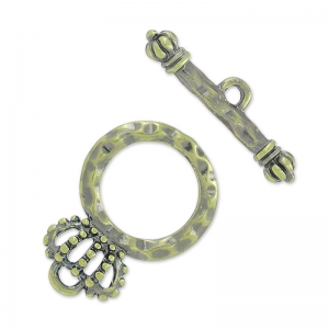 Fermoir T couronne 23 mm bronze x1