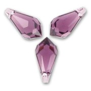Gouttes Swarovski 6000 11x5.5 mm Amethyst  x8|raw }}