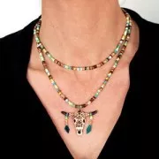 Perles Heishi rondelles en résine 6x2 mm Green Turquoise x180