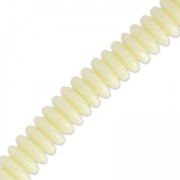 Perles rondelles Heishi en résine 6x2 mm Ivoire x182|raw }}