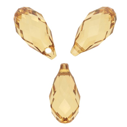 Gouttes Swarovski 6010 13x6.5 mm - Golden Topaz x1