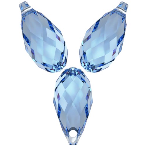Gouttes Swarovski 6010 11x5.5 mm - Reinvented Cool Blue  x4