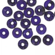 Perles rondelles Heishi Coco 9 mm Violet x 20|raw }}