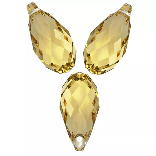 Gouttes Swarovski 6010 11x5.5 mm - Reinvented Dark Jonquil x4