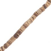 Perles rondelles Heishi Coco 4 mm Marron x58 cm