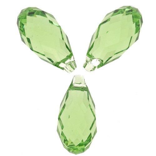 Gouttes Swarovski 6010 11x5.5 mm - ReCreated Peridot x4